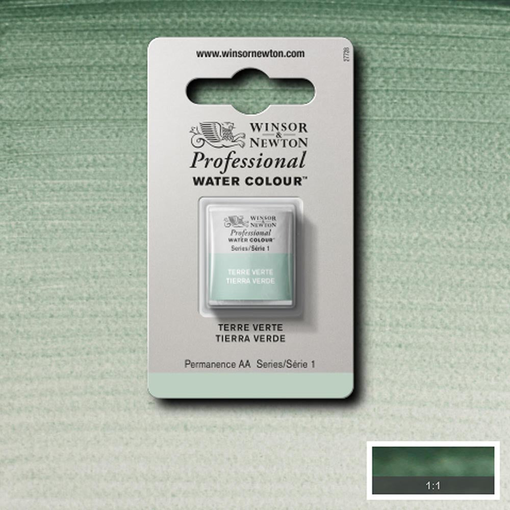 Winsor & Newton Professional Sulu Boya Terre Verte 637 S.1 (Yarım Tablet)