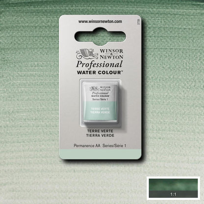 Winsor & Newton Professional Sulu Boya Terre Verte 637 S.1 (Yarım Tablet)