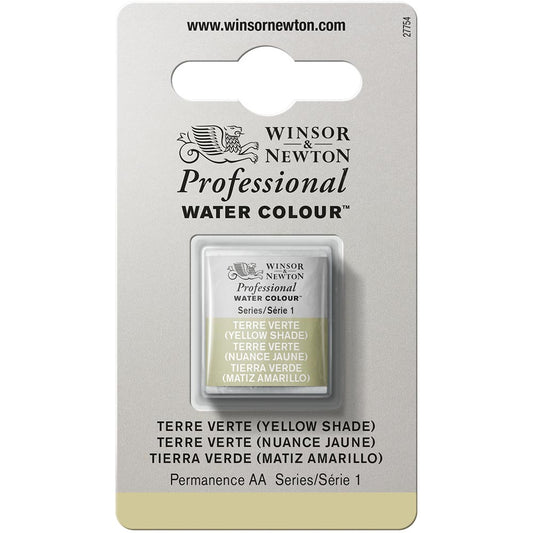 Winsor & Newton Professional Sulu Boya Terre Verte (Yellow Shade) 638 S.1 (Yarım Tablet)