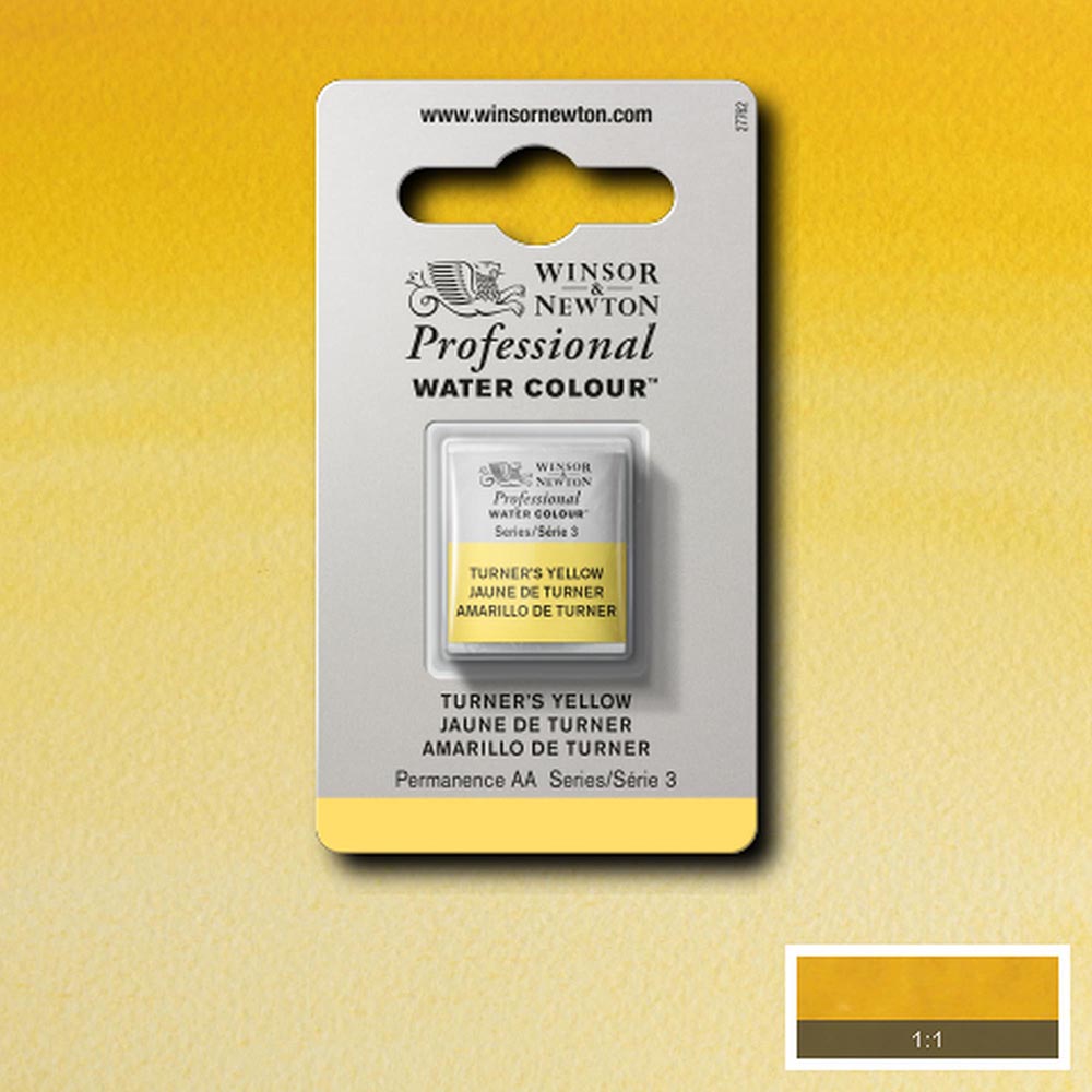 Winsor & Newton Professional Sulu Boya Turner’s Yellow 649 S.3 (Yarım Tablet)