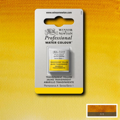 Winsor & Newton Professional Sulu Boya Transparent Yellow 653 S.1 (Yarım Tablet)