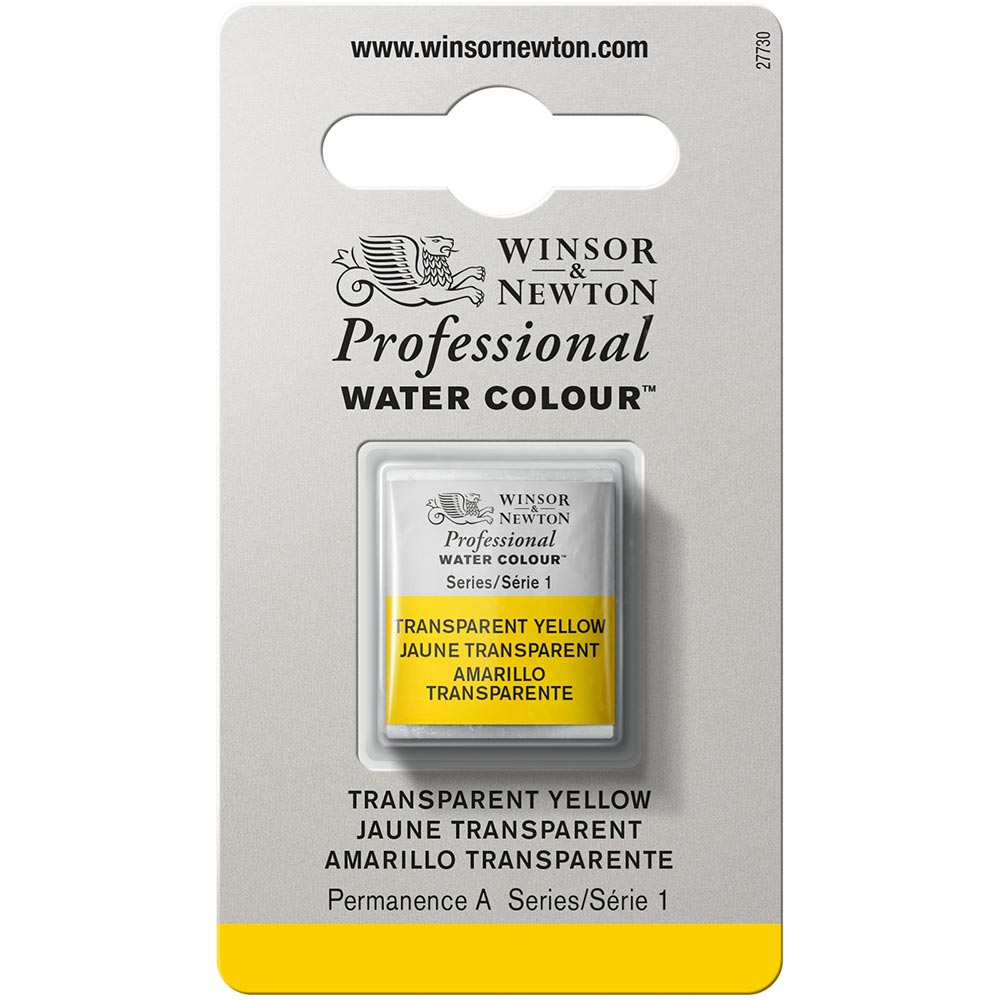Winsor & Newton Professional Sulu Boya Transparent Yellow 653 S.1 (Yarım Tablet)