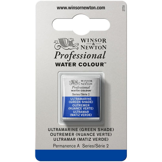 Winsor & Newton Professional Sulu Boya Ultramarine (Green Shade) 667 S.2 (Yarım Tablet)