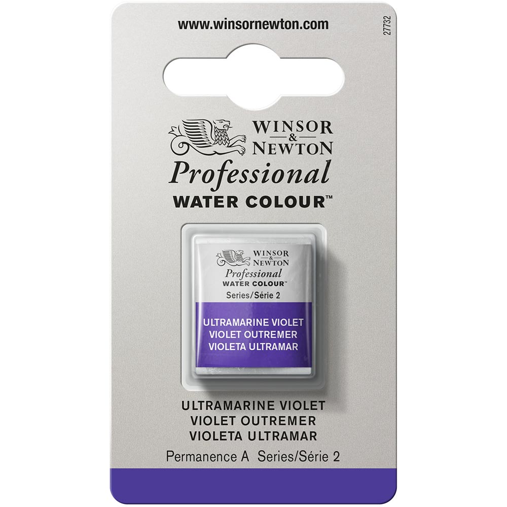 Winsor & Newton Professional Sulu Boya Ultramarine Violet 672 S.2 (Yarım Tablet)