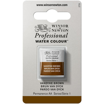 Winsor & Newton Professional Sulu Boya Vandyke Brown 676 S.1 (Yarım Tablet)