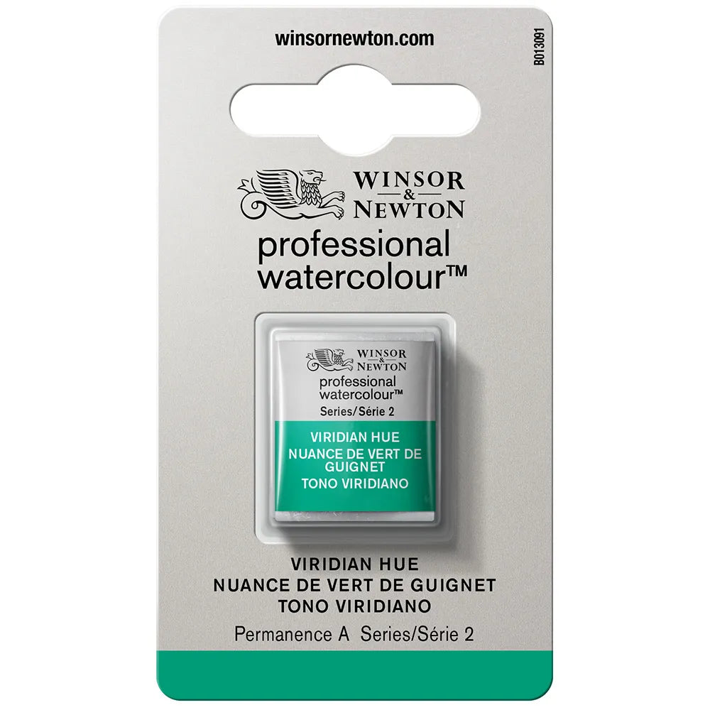 Winsor & Newton Professional Sulu Boya Yarım Tablet Viridian Hue S.2