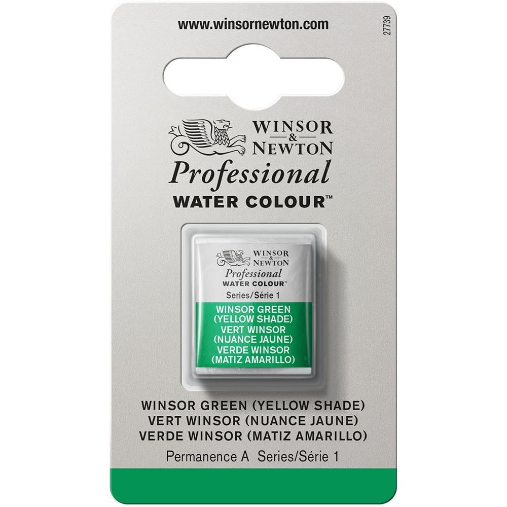 Winsor & Newton Professional Sulu Boya Winsor Green (Yellow Shade) 721 S.1 (Yarım Tablet)