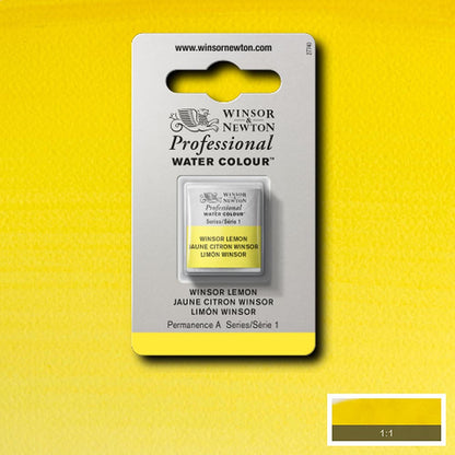 Winsor & Newton Professional Sulu Boya Winsor Lemon 722 S.1 (Yarım Tablet)