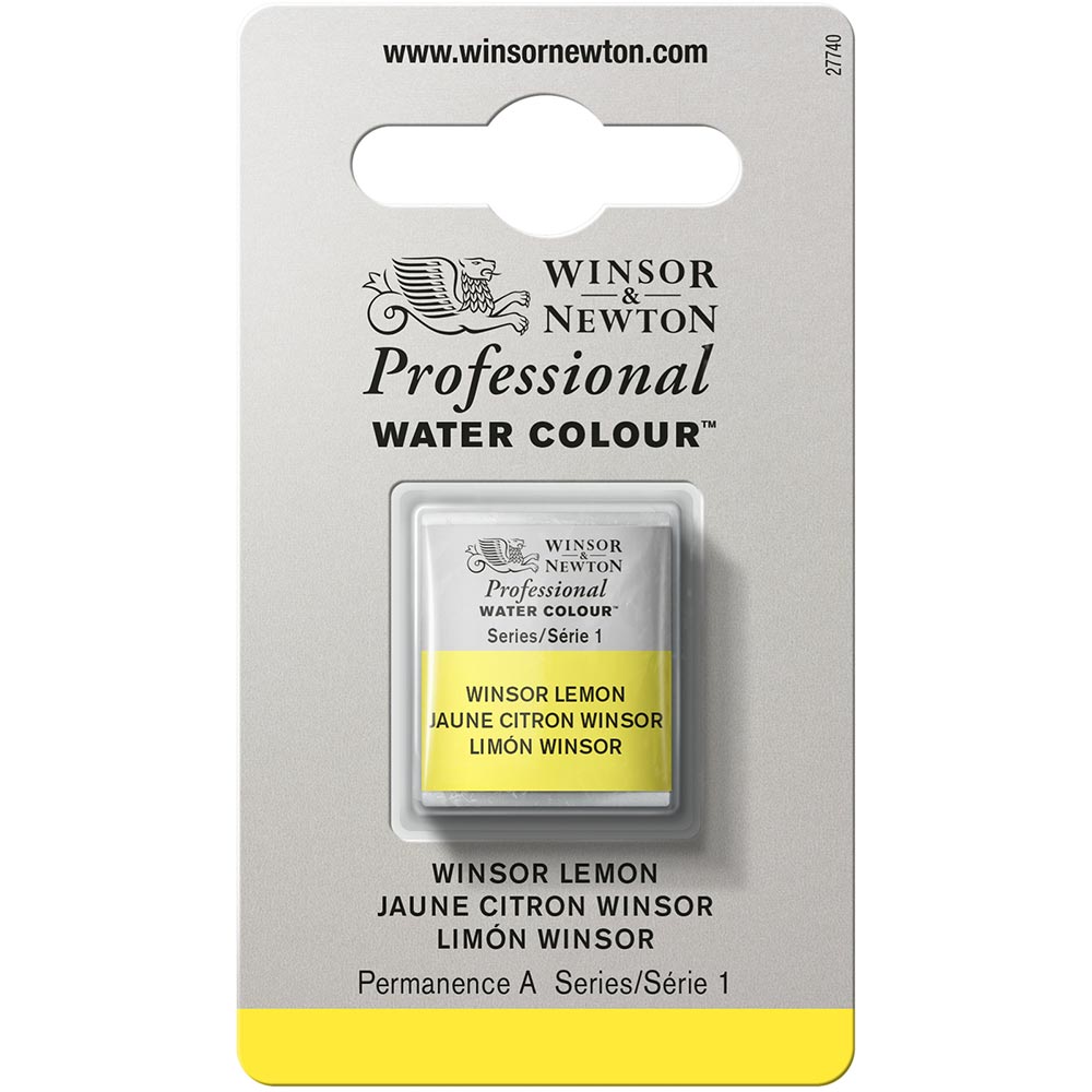 Winsor & Newton Professional Sulu Boya Winsor Lemon 722 S.1 (Yarım Tablet)
