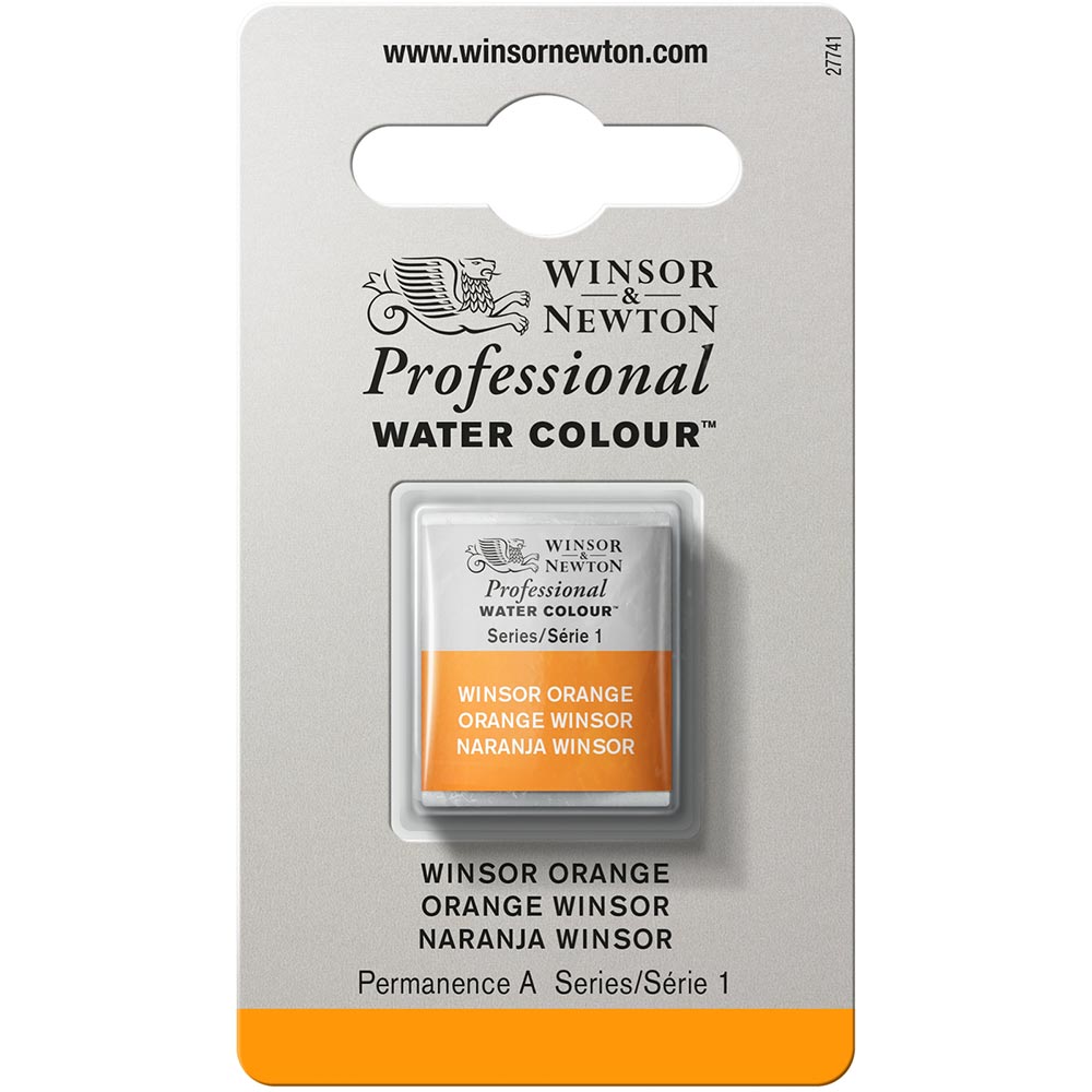 Winsor & Newton Professional Sulu Boya Winsor Orange 724 S.1 (Yarım Tablet)