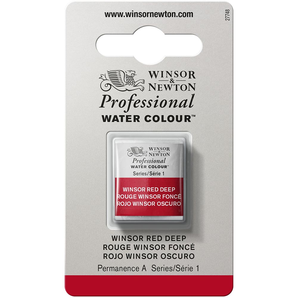 Winsor & Newton Professional Sulu Boya Winsor Red Deep 725 S.1 (Yarım Tablet)