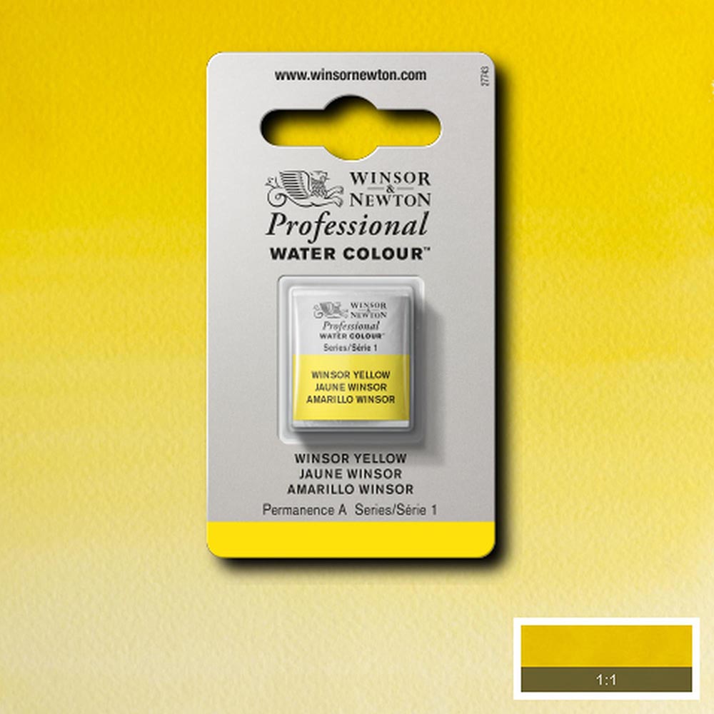 Winsor & Newton Professional Sulu Boya Winsor Yellow 730 S.1 (Yarım Tablet)