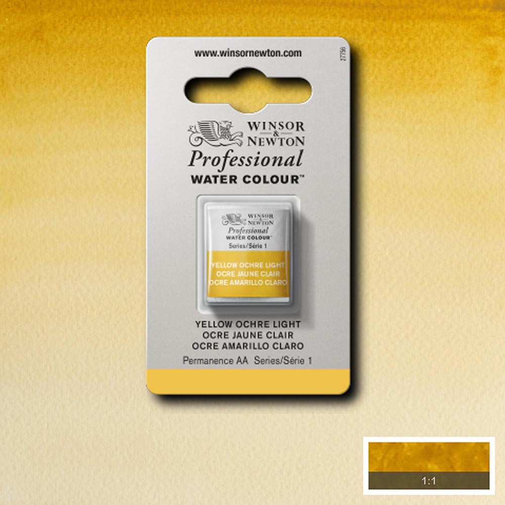 Winsor & Newton Professional Sulu Boya Yellow Ochre Light 745 S.1 (Yarım Tablet)