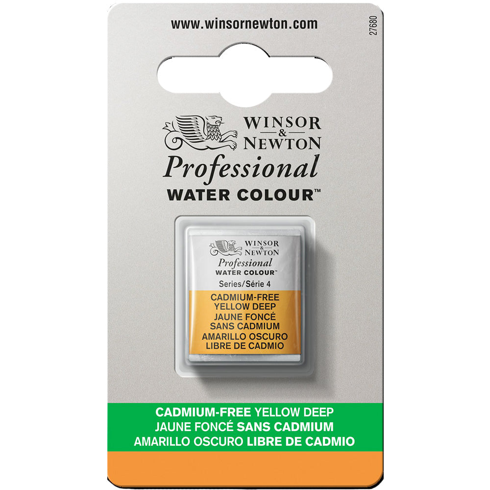 Winsor & Newton Professional Sulu Boya Cadmium-Free Yellow Deep 891 S.4 (Yarım Tablet)