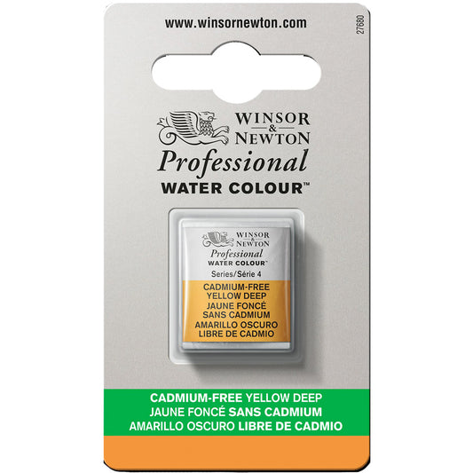 Winsor & Newton Professional Sulu Boya Cadmium-Free Yellow Deep 891 S.4 (Yarım Tablet)