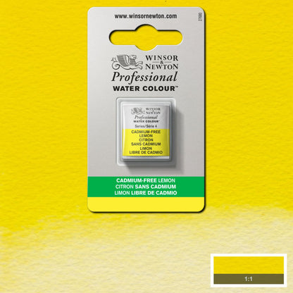 Winsor & Newton Professional Sulu Boya Cadmium-Free Lemon 898 S.4 (Yarım Tablet)