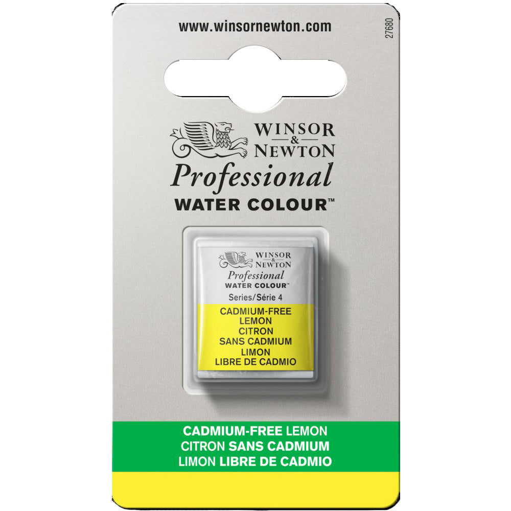 Winsor & Newton Professional Sulu Boya Cadmium-Free Lemon 898 S.4 (Yarım Tablet)