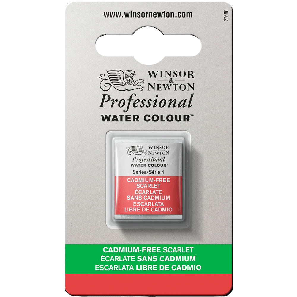 Winsor & Newton Professional Sulu Boya Cadmium-Free Scarlet 903 S.4 (Yarım Tablet)