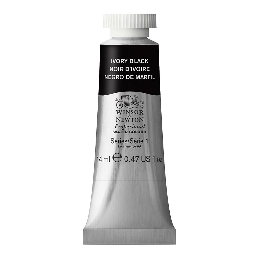Winsor & Newton Professional Sulu Boya 14ml Ivory Black 331 S.1