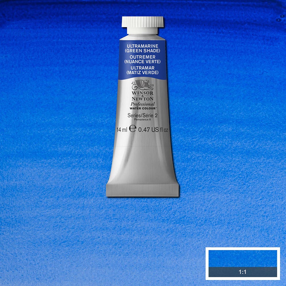 Winsor & Newton Professional Sulu Boya 14ml Ultramarine (Green S) 667 S.2