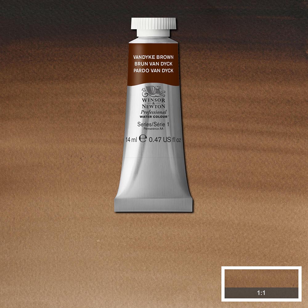 Winsor & Newton Professional Sulu Boya 14ml Vandyke Brown 676 S.1
