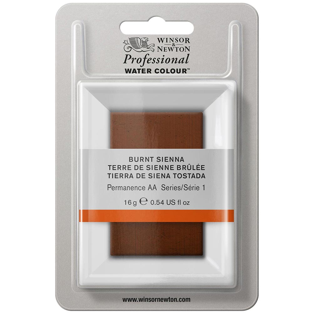 Winsor & Newton Professional Sulu Boya Burnt Sienna 074 S.1 (Dev Tablet)