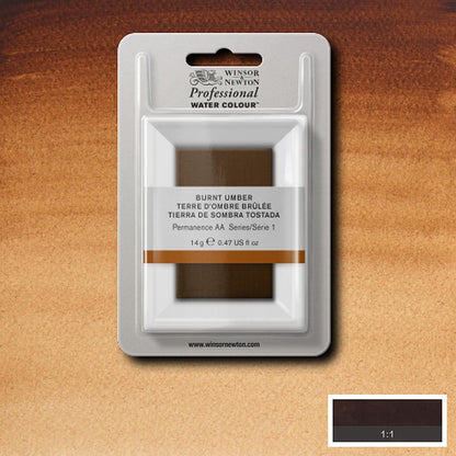 Winsor & Newton Professional Sulu Boya Burnt Umber 076 S.1 (Dev Tablet)