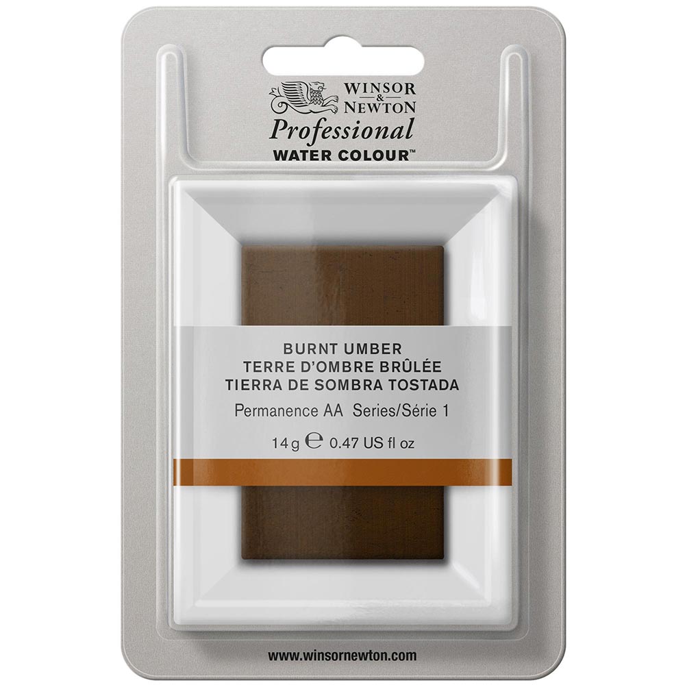Winsor & Newton Professional Sulu Boya Burnt Umber 076 S.1 (Dev Tablet)
