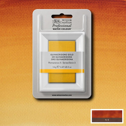 Winsor & Newton Professional Sulu Boya Quinacridone Gold 547 S.3 Dev Tablet