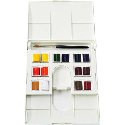 Winsor & Newton Professional Water Colour Compact Set (14 x Yarım Tablet Sulu Boya Seti)