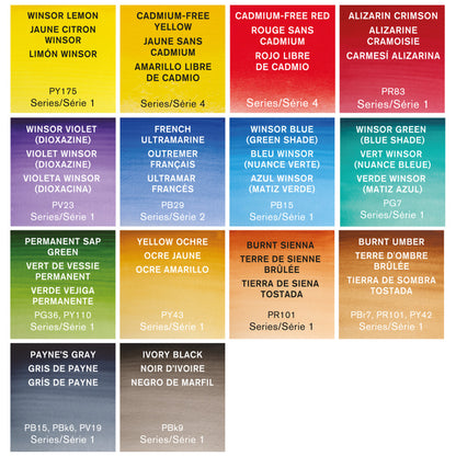 Winsor & Newton Professional Water Colour Compact Set (14 x Yarım Tablet Sulu Boya Seti)