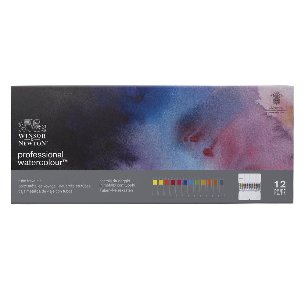Winsor & Newton Professional Water Colour Lightweight Sketchers Box (Metal Kutulu 12 x 5ml Sulu Boya Seti)