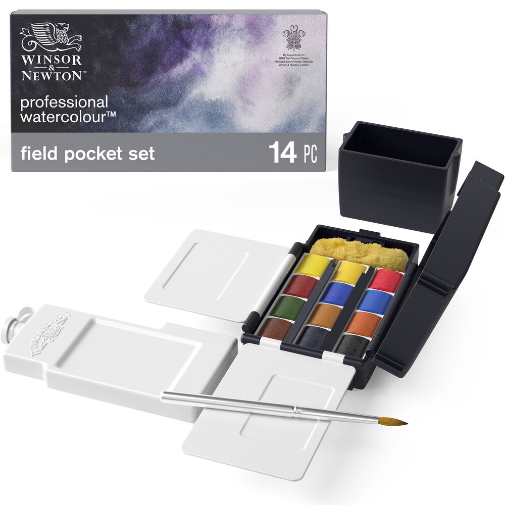 Winsor & Newton Professional Water Colour Field Box (12 x Yarım Tablet Sulu Boya Seti)