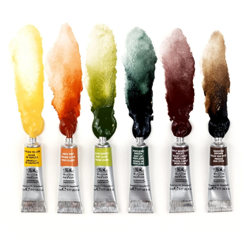 Winsor & Newton Professional Watercolour Rich Earth Set (6x5ml)