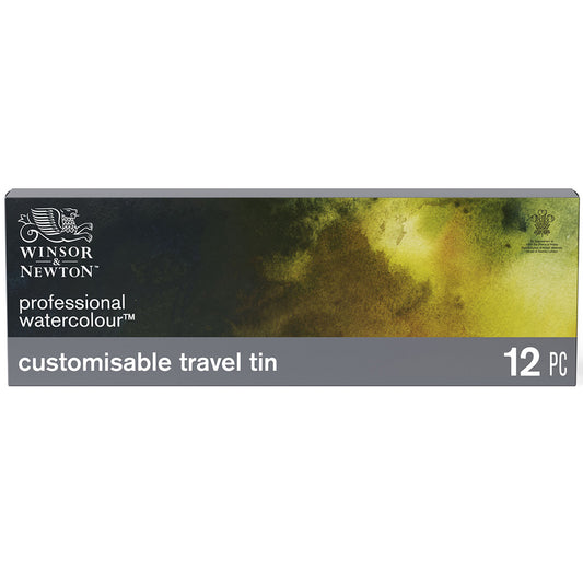 Winsor & Newton Professional Water Colour Black Box (12 x Yarım Tablet Sulu Boya Seti)