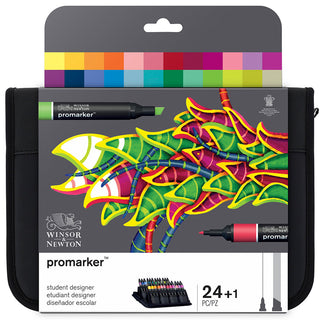Winsor & Newton Promarker Çantalı Set 24 renk