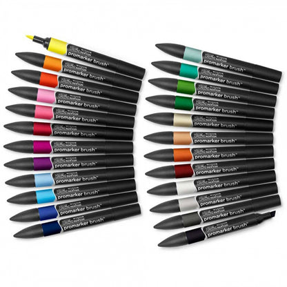 Winsor & Newton Promarker Brush Öğrenci Tasarımcı Çantalı Set (24 renk)
