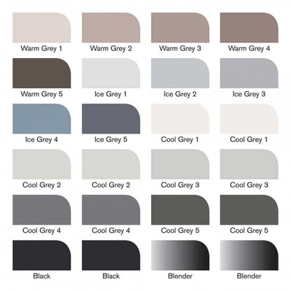 Winsor & Newton Promarker Siyah Gri Çantalı Set (24 renk)