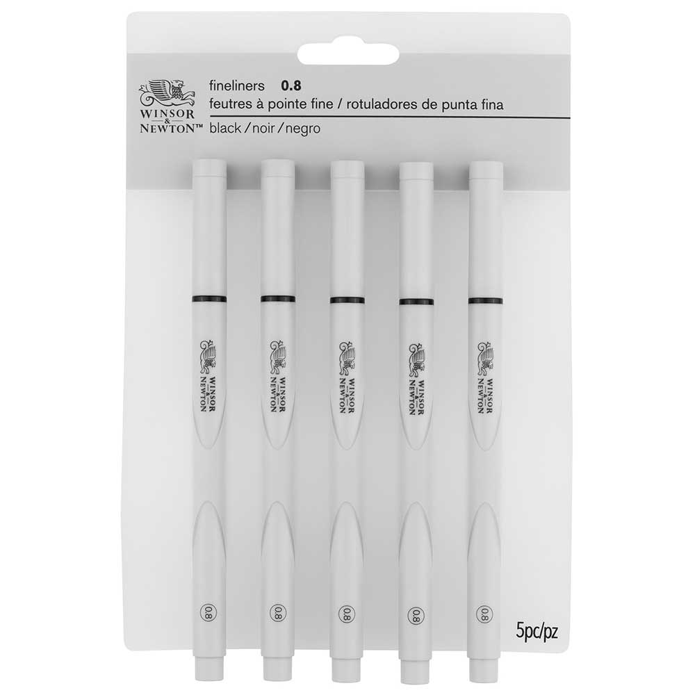 Winsor & Newton Fineliner Siyah 5 x 0.8mm Set
