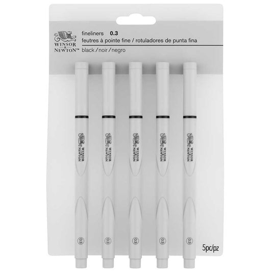 Winsor & Newton Fineliner Siyah 5 x 0.3mm Set