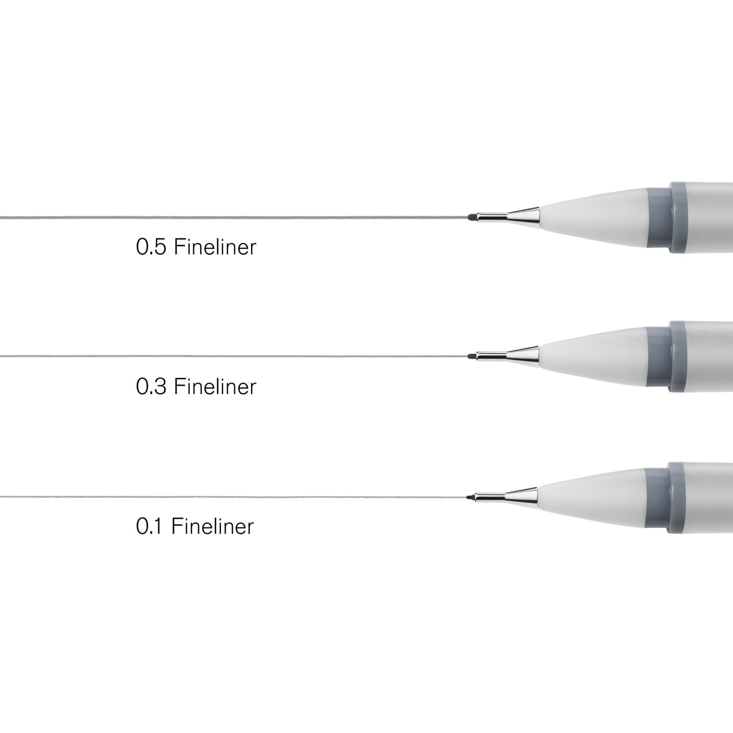 Winsor & Newton Fineliner Soğuk Gri Karışık Set (0.1, 0.3, 0.5)