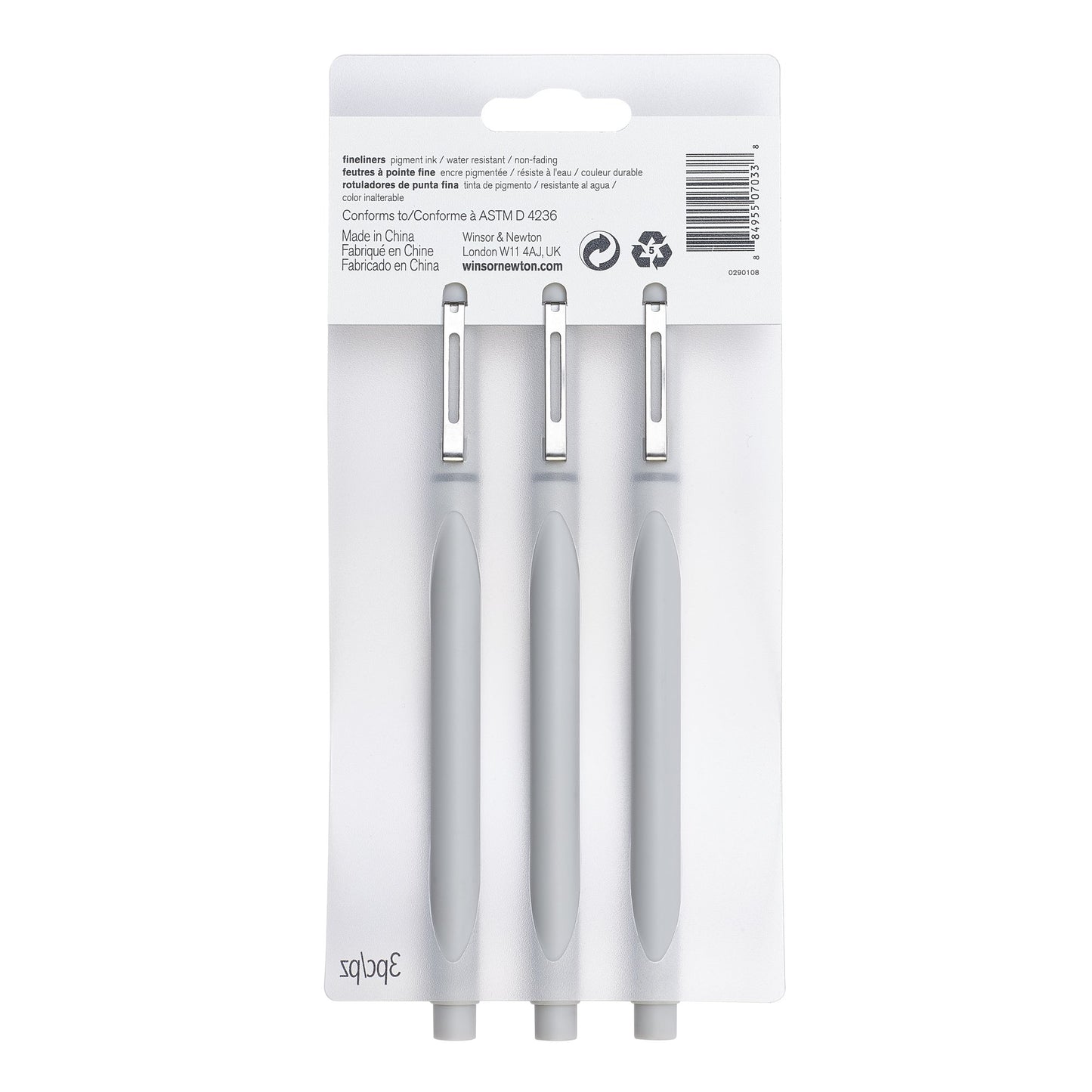 Winsor & Newton Fineliner Soğuk Gri Karışık Set (0.1, 0.3, 0.5)