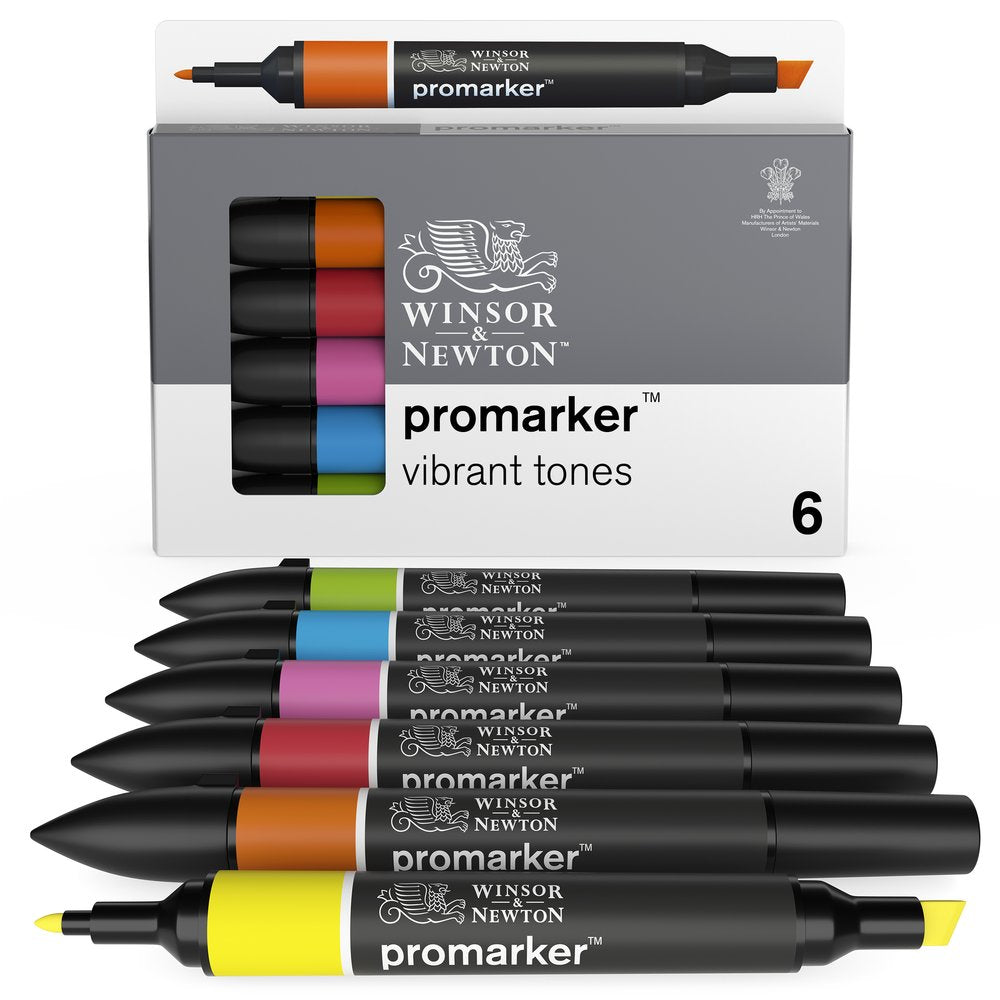 Winsor & Newton Promarker Güçlü Tonlar Seti (6 renk)