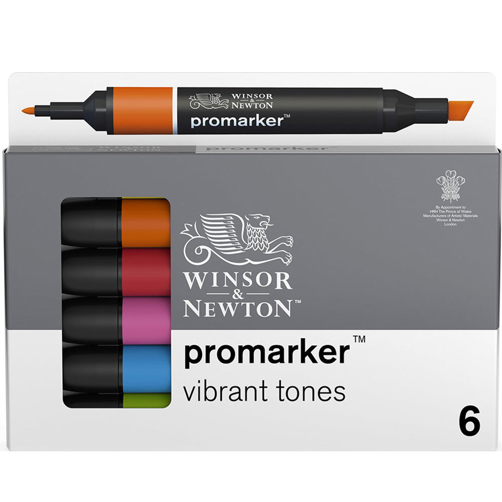Winsor & Newton Promarker Güçlü Tonlar Seti (6 renk)