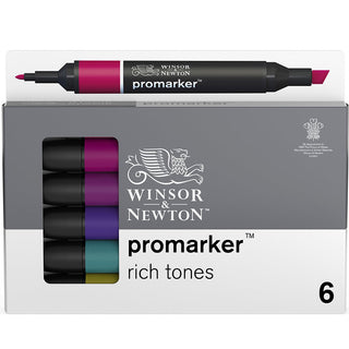 Winsor & Newton Promarker Zengin Tonlar Seti (6 renk)