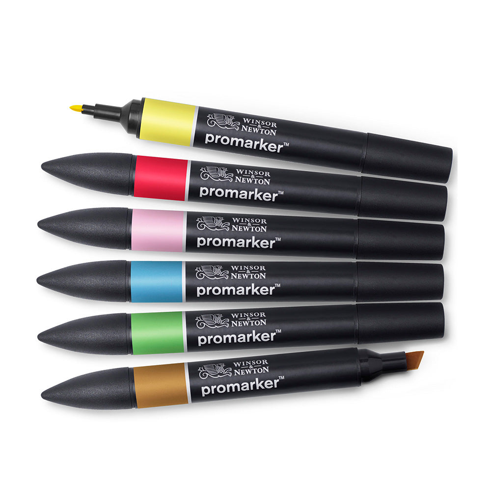 Winsor & Newton Promarker Ara Tonlar Seti (6 renk)