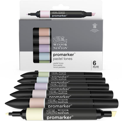 Winsor & Newton Promarker Pastel Tonlar Seti (6 renk)