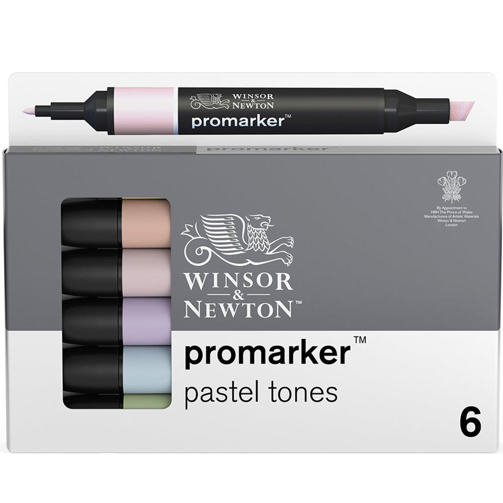 Winsor & Newton Promarker Pastel Tonlar Seti (6 renk)