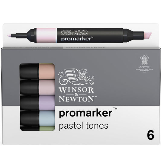 Winsor & Newton Promarker Pastel Tonlar Seti (6 renk)