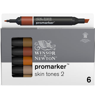 Winsor & Newton Promarker Ten Renkleri Seti 2 (6 renk)